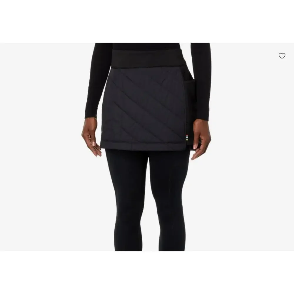 Smartwool Womens‎ Smartloft Skirt Size XL Black Pockets Pull On NEW